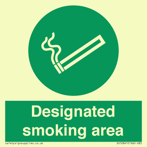 Designated smoking area